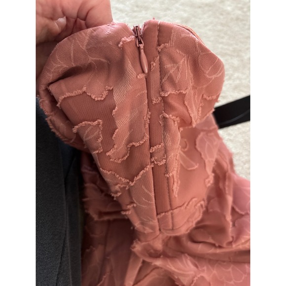 Lulus Garden of Romance Rusty Rose Burnout Maxi Dress Size M - Picture 10 of 11